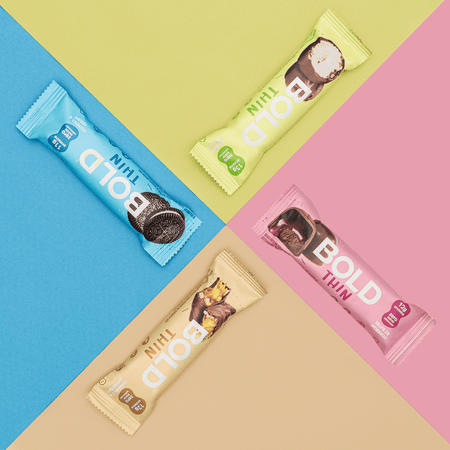 Doce saudável: BOLD Thin com 0 grama de adição de açúcar - BOLD Snacks
