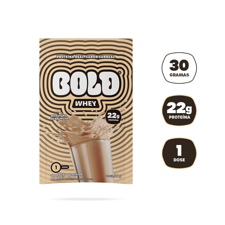 BOLD WHEY MILKSHAKE DE BAUNILHA - SACHÊ (30g)