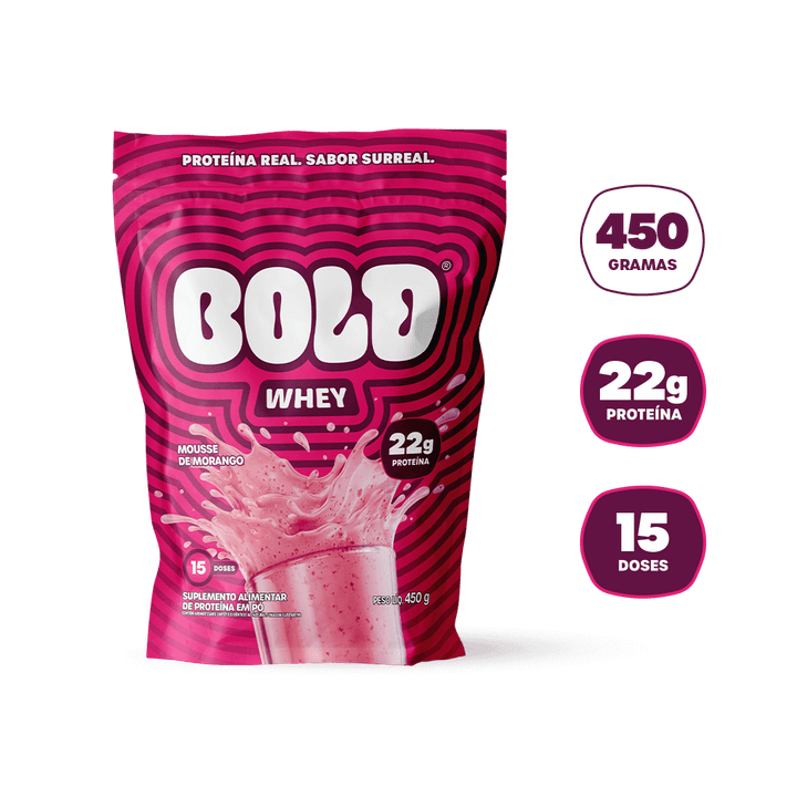 BOLD WHEY STRAWBERRY MOUSSE 450g