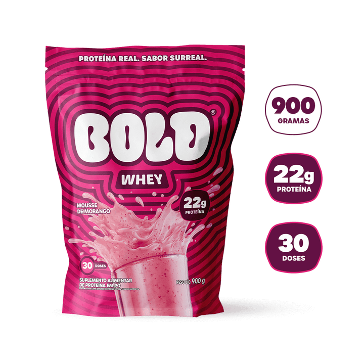 BOLD WHEY MOUSSE DE MORANGO (900g)