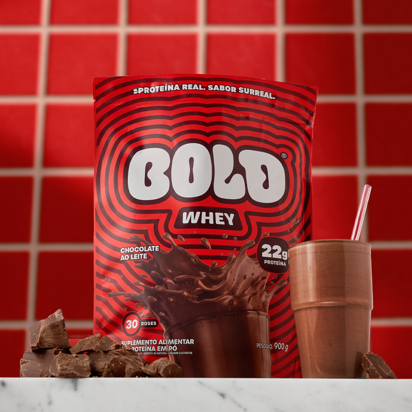 BOLD WHEY Chocolate ao leite 900g: whey protein | BOLD Snacks
