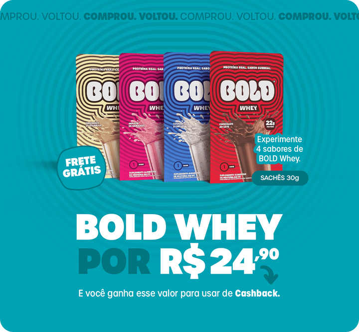 BOLD Whey por R$ 24,90