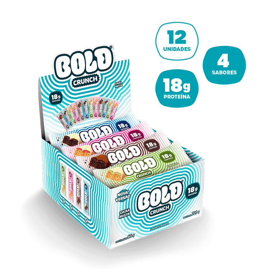 BOLD Crunch Caixa Mista: barra de proteína | BOLD Snacks BOLD Crunch Caixa Mista: barra de proteína | BOLD Snacks