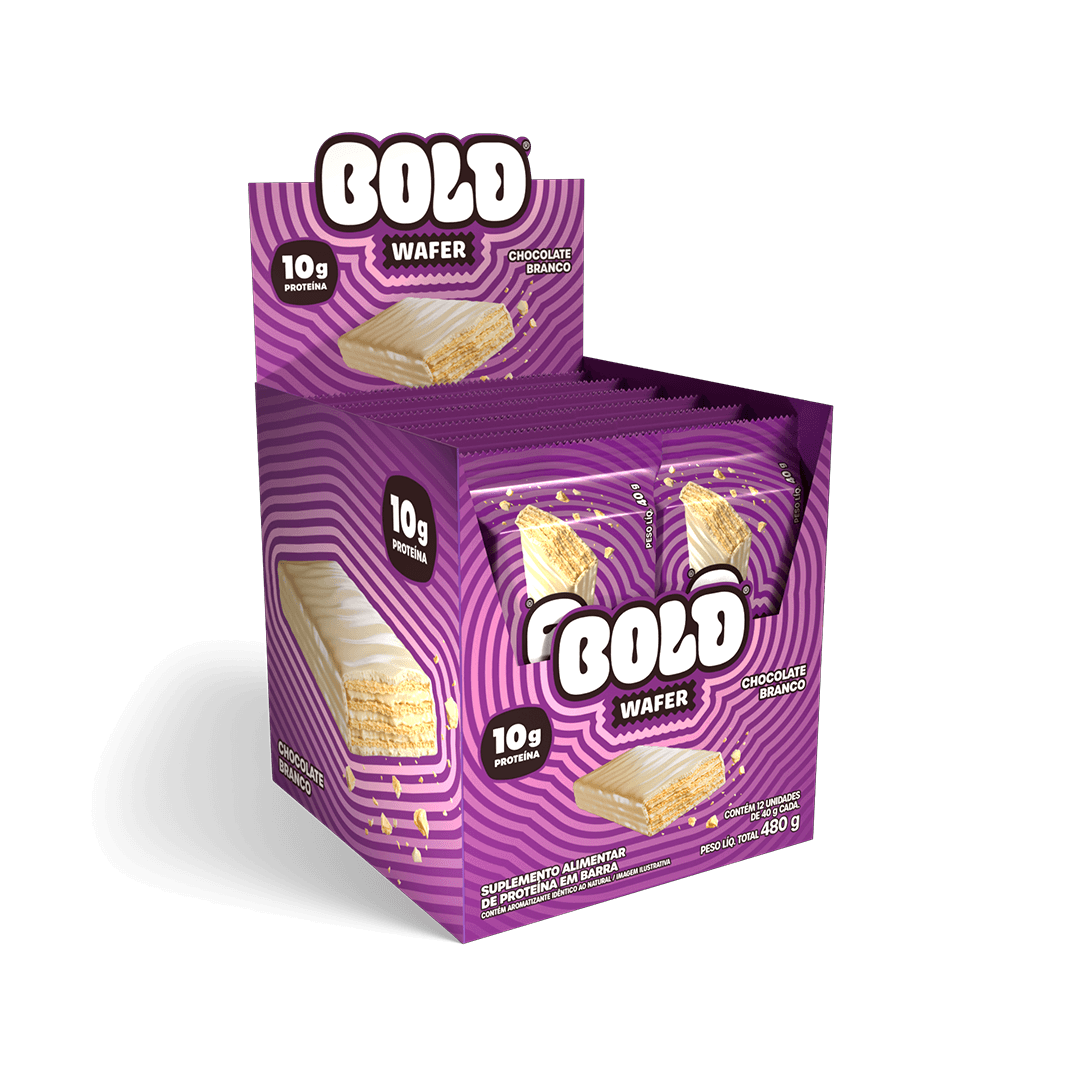 WAFER CHOCOLATE BRANCO - 40G