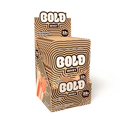 KIT 10 SACHÊS BOLD WHEY MILKSHAKE DE BAUNILHA (30g/Un)