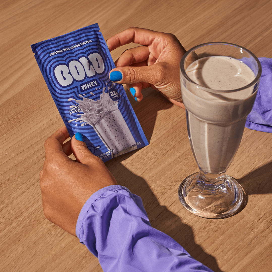 KIT 10 SACHÊS BOLD WHEY COOKIES & CREAM (30g/Un)