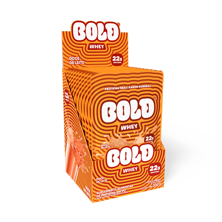 KIT 10 SACHÊS BOLD WHEY DOCE DE LEITE (30g/Un)