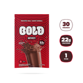 Embalagem de BOLD Whey sabor Chocolate ao Leite 22g de proteína por porção